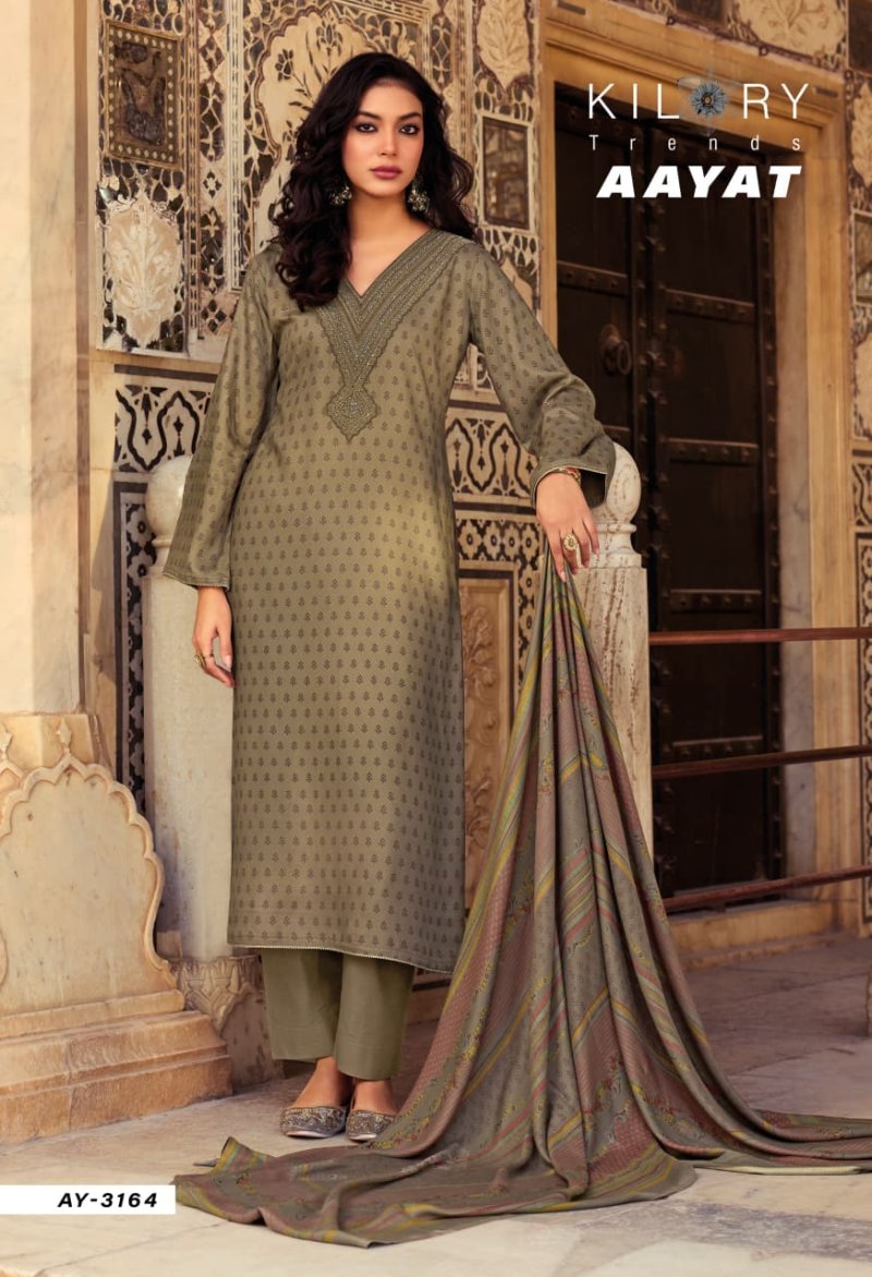 Aayat By Kilory Viscose Pashmina Dress Material 